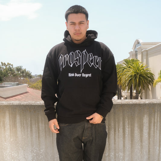 Prospect Embroidered Logo Hoodie 'Black'
